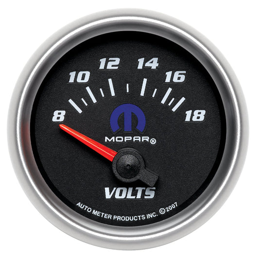 Autometer Mopar 52.4mm SSE 8-18 Volts Voltmeter Gauge - My Store