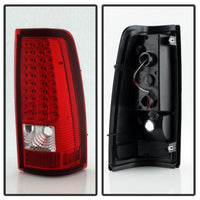 Xtune Chevy Silverado 1500/2500/3500 99-02 LED Tail Lights Red Clear ALT-ON-CS99-LED-RC - Mammoth Racing -