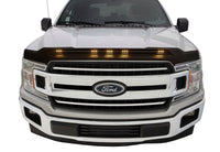 AVS 2015-2019 Ford F150 Aeroskin Low Profile Hood Shield w/ Lights - Black - Mammoth Racing -