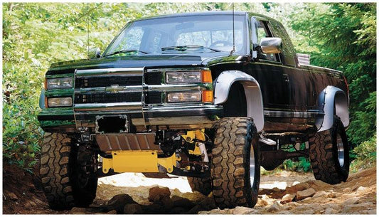 Bushwacker 88-99 Chevy C1500 Cutout Style Flares 2pc - Black - Mammoth Racing -
