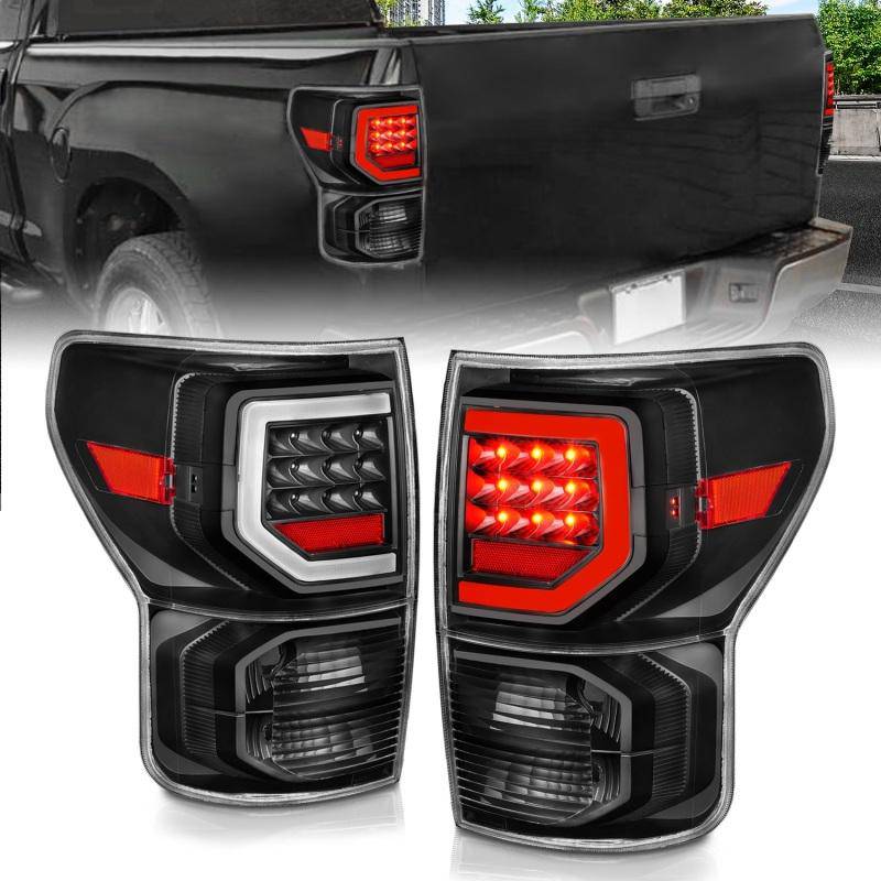 Anzo 07-11 Toyota Tundra Full LED Tailights Black Housing Clear Lens G2 (w/C Light Bars) - My Store