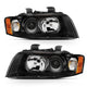 ANZO 2002-2005 Audi A4 Projector Headlight Black G2 (Halogen Type) - My Store