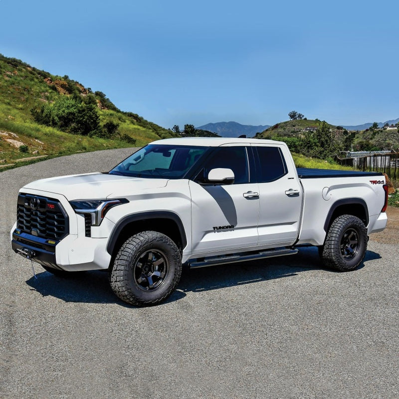 Westin 2022 Toyota Tundra Double Cab PRO TRAXX 4 Oval Nerf Step Bars - Black - Mammoth Racing -