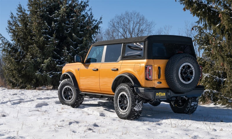 N-Fab 21-22 Ford Bronco 2 Door Predator PRO Step System - Wheel 2 Wheel - Tex. Black - Mammoth Racing -