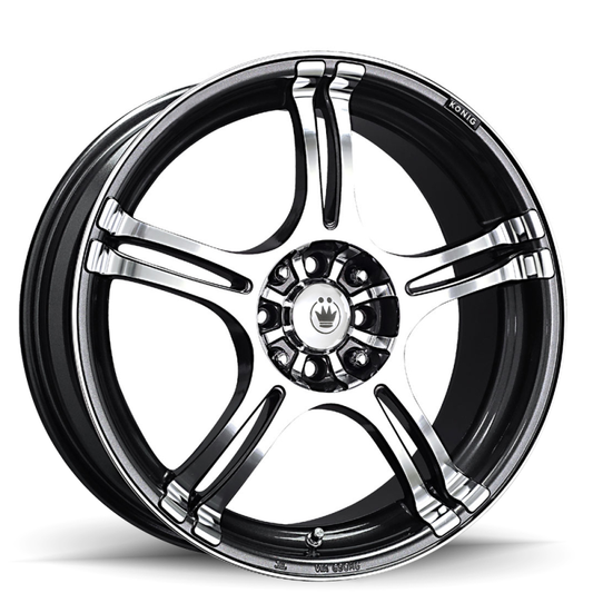 Konig Incident 14x6 8x100/108 Et38 Graphite - Mammoth Racing -