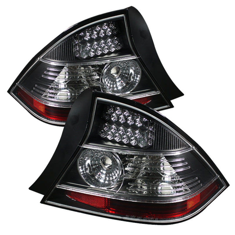 Spyder Honda Civic 04-05 2Dr LED Tail Lights Black ALT-YD-HC04-2D-LED-BK - Mammoth Racing -