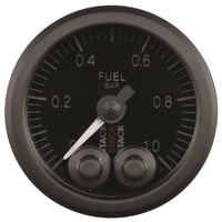 Autometer Stack 52mm 0-1 Bar M10 Male Pro-Control Fuel Pressure Gauge - Black - My Store