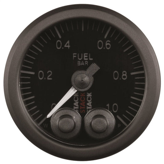 Autometer Stack 52mm 0-1 Bar M10 Male Pro-Control Fuel Pressure Gauge - Black - My Store