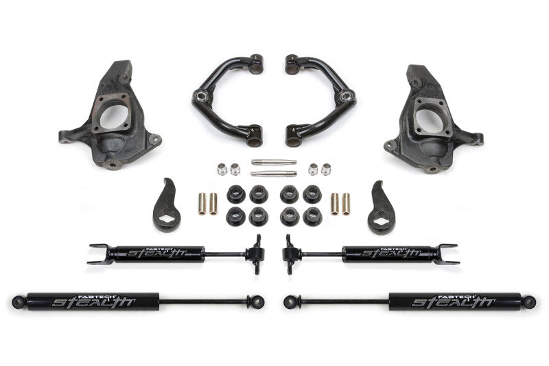 Fabtech 11-19 GM C/k2500hd/3500hd 4in Ultimate System w/Uniball UCA & Stealth Shocks - Mammoth Racing -