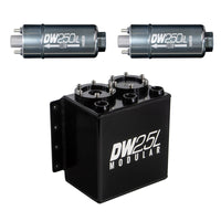 DeatschWerks 2.5L Modular Surge Tank (Incl. 2 DW250iL In-Line Fuel Pump) - Mammoth Racing -