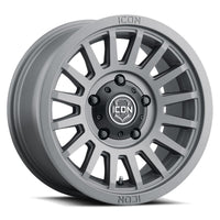 Icon Recon SLX 17x8.5 6x5.5 BP 0mm Offset 4.75in BS 106.1mm Bore Charcoal Wheel - Mammoth Racing -