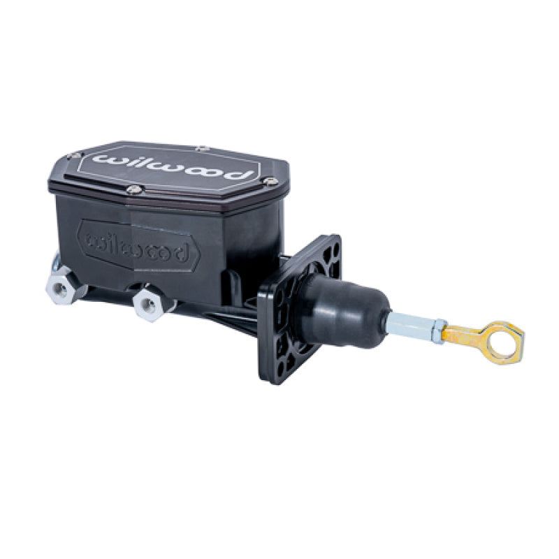 Wilwood Compact Tandem Master Cylinder w/ Mopar 4 Bolt Flange w/ Pushrod 1in Bore - Black - My Store