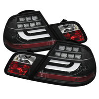 Spyder BMW E46 00-03 2Dr Coupe Light Bar LED Tail Lights Blk ALT-YD-BE4600-LBLED-BK - Mammoth Racing -
