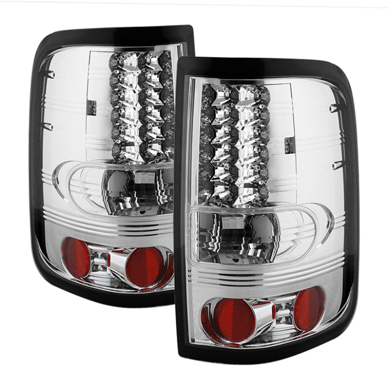 Spyder Ford F150 Styleside 04-08 (Not Fit Heritage & SVT)LED Tail Lights Chrome ALT-YD-FF15004-LED-C - Mammoth Racing -