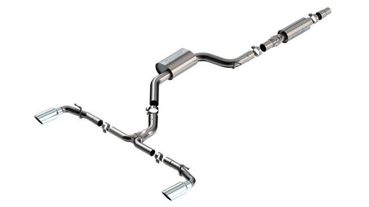 Borla 22-23 Volkswagen Golf GTI 2.0L AT/MT 3inch S-Type Cat-Back Exhaust - 4in Split Single Tips - Mammoth Racing -