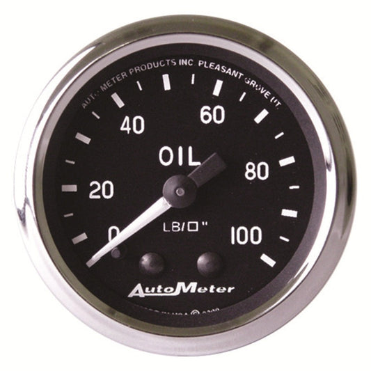 Autometer Cobra 2-1/16in 100 PSI Mechanical Oil Pressure Gauge - My Store