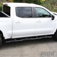 Westin 2019 Chevrolet Silverado/Sierra 1500 CC (5.5ft) PRO TRAXX 5 WTW Oval Nerf Step Bars - Black - Mammoth Racing -