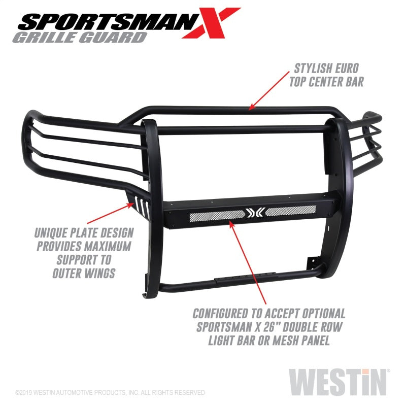 Westin 14-20 Toyota Tundra Sportsman X Grille Guard - Textured Black - Mammoth Racing -