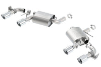 Borla 16 Chevy Camaro SS 6.2L w/ Dual NPP Atak Quad RD RL Tips Dual Exit Rear Section Exhaust - Mammoth Racing -