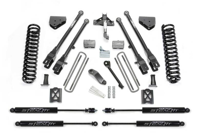 Fabtech 05-07 Ford F250 4WD w/Factory Overload 6in 4Link Sys w/Coils & Stealth - Mammoth Racing -