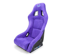 NRG FRP Bucket Seat PRISMA Edition w/ Pearlized Back Purple Alcantara - Medium - My Store