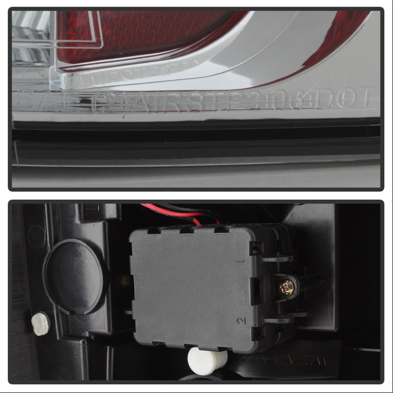 Spyder Chevy Suburban/GMC Yukon/Yukon Denali 07-14 LED Tail Lights Red Clear ALT-YD-CSUB07-LED-RC - Mammoth Racing -