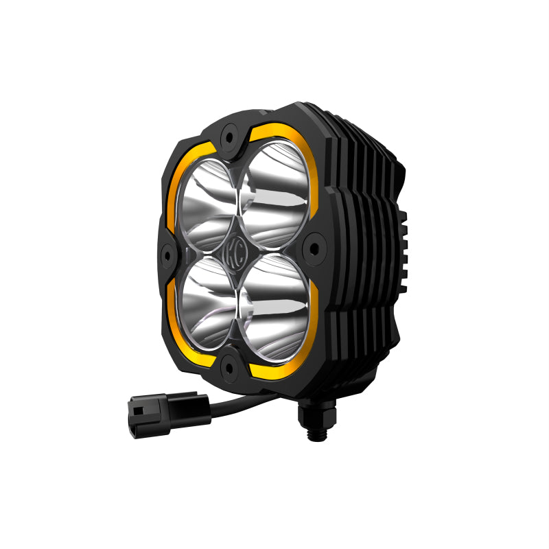 KC HiLiTES Flex ERA 4 Single Light - 80W Spot Beam - Mammoth Racing -