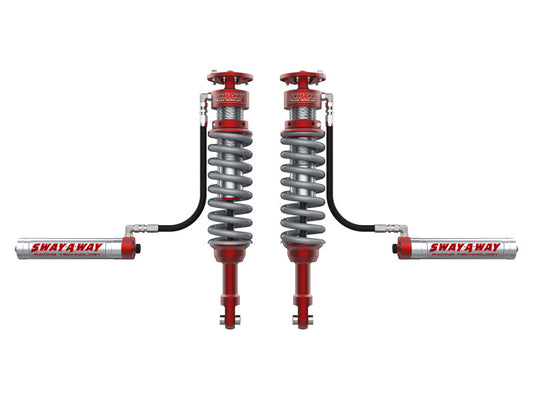 aFe 17-19 Ford F-150 Raptor Sway-A-Way 3.0 Front Coilover Kit w/ Remote Reservoirs and Comp Adj - Mammoth Racing -