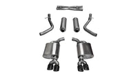 Corsa 15-17 Dodge Challenger Xtreme Cat-Back Dual Rear Exit with Twin 3.5in Black Pro-Series Tips - Mammoth Racing -