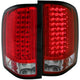 ANZO 2007-2013 Chevrolet Silverado 1500 LED Taillights Red/Clear - Mammoth Racing -