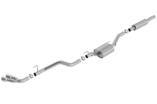 Borla 2020 Jeep Gladiator JT 3.6L V6 AWD S-Type Dual Side Catback w/ Chrome Tips - Mammoth Racing -