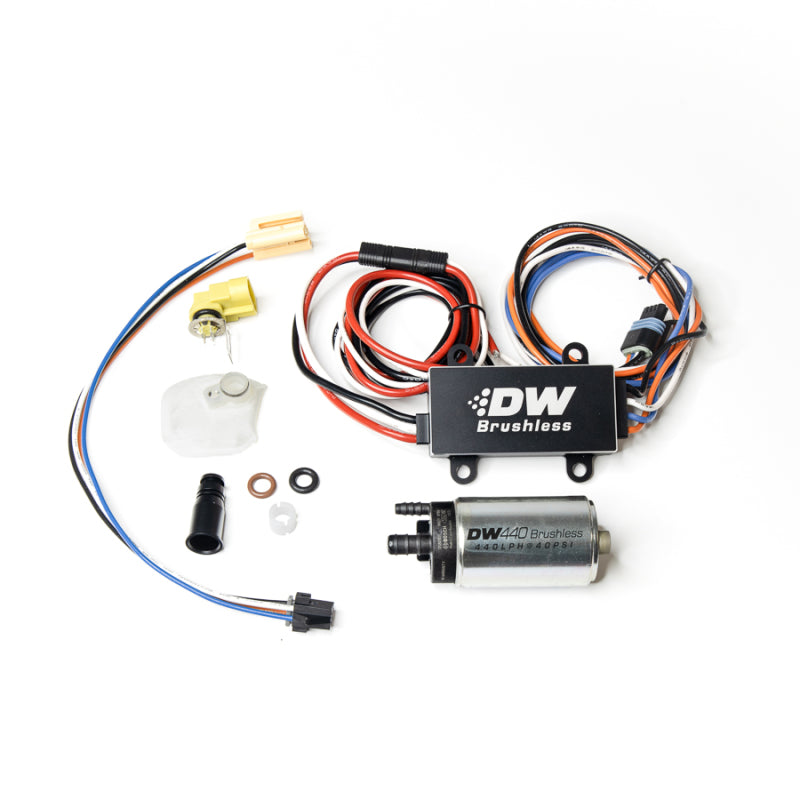 DeatschWerks DW440 440lph Brushless Fuel Pump w/ PWM Controller And Install Kit 08-14 Subaru WRX - Mammoth Racing -
