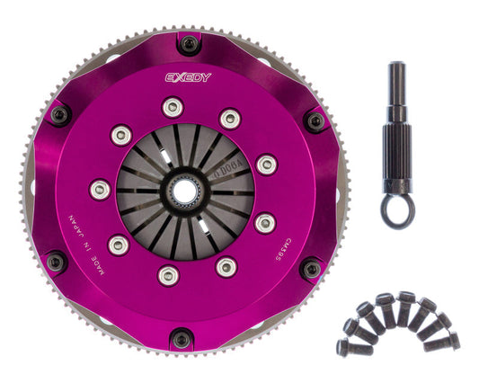 Exedy 1999-2002 Nissan Silvia L4 Hyper Twin Carbon-R Clutch Rigid Disc Push Type Cover (w/FW Bolts) - Mammoth Racing -