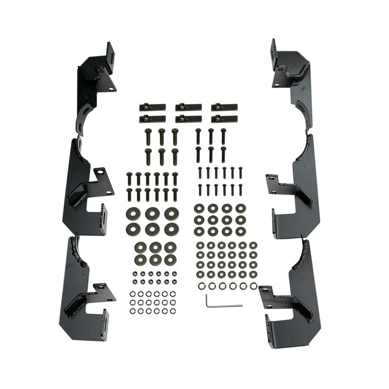Westin 2007-2017 Jeep Wrangler Unlimited 4dr Platinum 4 Oval Nerf Step Bars - Black - Mammoth Racing -