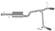 Gibson 07-14 Toyota FJ Cruiser Base 4.0l 2.5in Cat-Back Dual Split Exhaust - Stainless - Mammoth Racing -