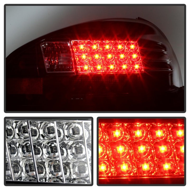 Spyder Pontiac Grand Prix 97-03 LED Tail Lights Black ALT-YD-PGP97-LED-BK - Mammoth Racing -