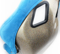 NRG FRP Bucket Seat ULTRA Edition - Medium (Blue Alcantara/Pearlized Back) - My Store