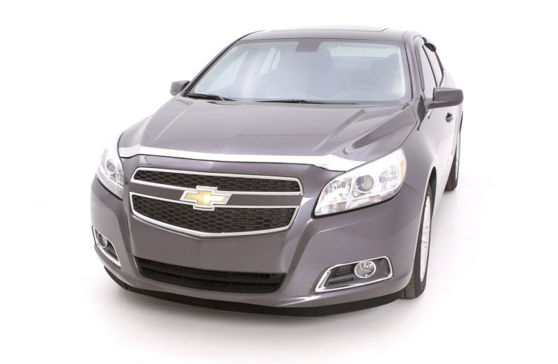 AVS 13-15 Chevy Malibu (Hood Mount) Aeroskin Low Profile Hood Shield - Chrome - Mammoth Racing -