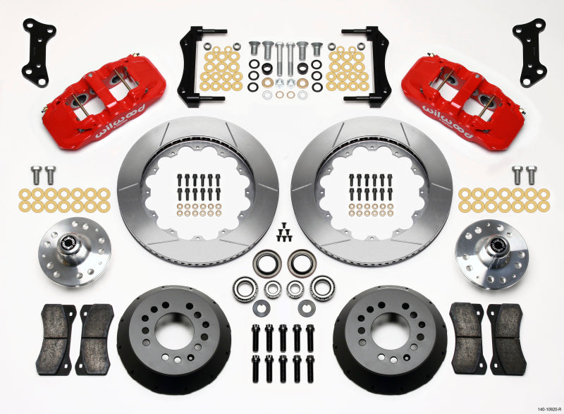 Wilwood Aero6 Front Hub Kit 14.00 Red 67-69 Camaro 64-72 Nova Chevelle - Mammoth Racing -