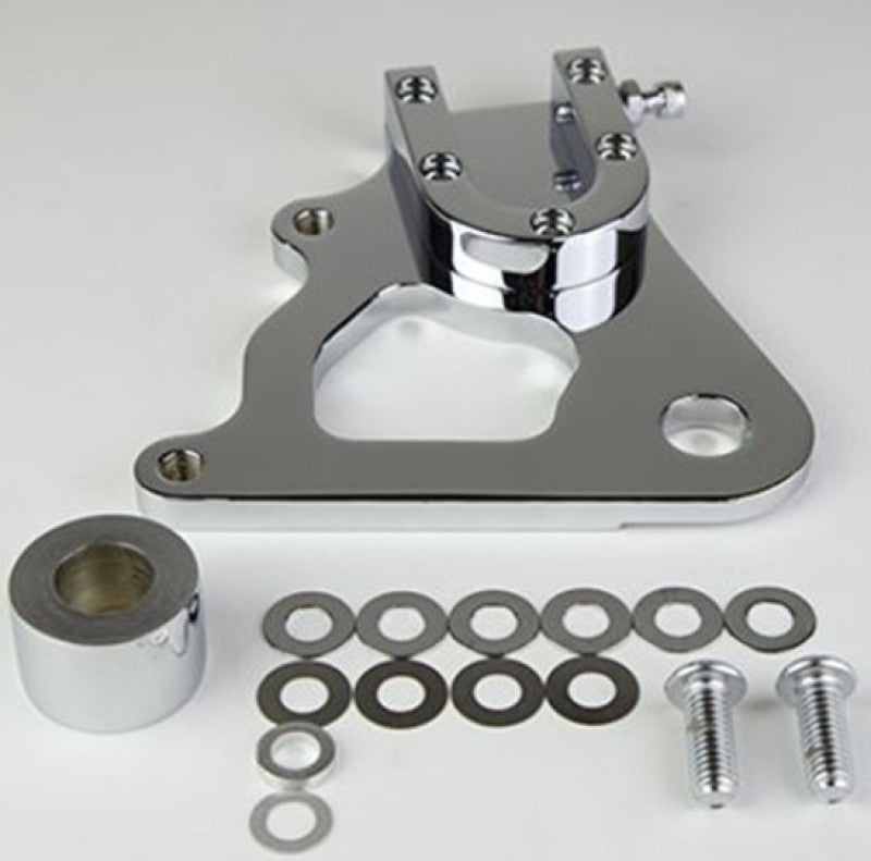 Wilwood Caliper Mounting Kit Chrome w/Bracket Gp310 1984-99 Dyna - My Store
