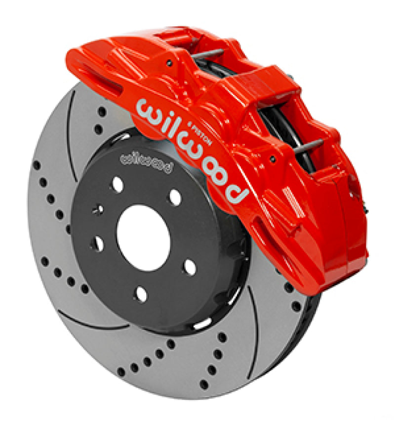 Wilwood Sx6r Front Brake Kit 14in SRP Slotted/Drilled Red 16-19 Chevy Camaro SS - My Store