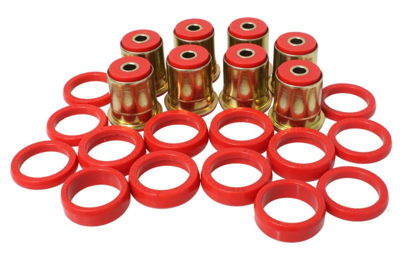 Energy Suspension GM Red Rear End Control Arm Bushng Set w/ Thrust Washer - Mammoth Racing -