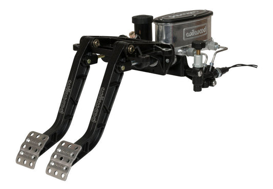 Wilwood Adjustable-Tandem Dual Pedal - Brake / Clutch - Fwd. Swing Mount - 6.25:1 - Black E-Coat - My Store