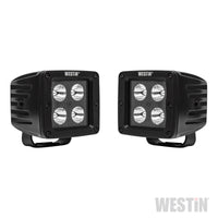 Westin LED Auxiliary Light 3.2in x 3.0in Spot w/5W Cree - Black - Mammoth Racing -