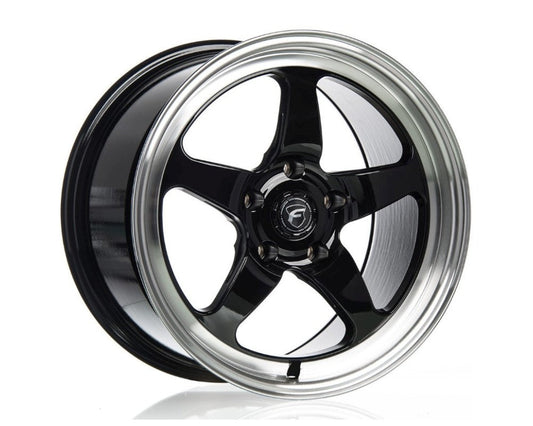 Forgestar D5 18x8.0 / 5x120 BP / Et15 / 5.125in BS Gloss Black Wheel - My Store