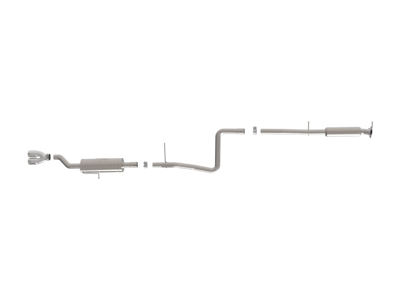 aFe Takeda Series 2 1/2in 304 SS Cat-Back 14-19 Ford Fiesta L4-1.6L w/Polished Tip - Mammoth Racing -