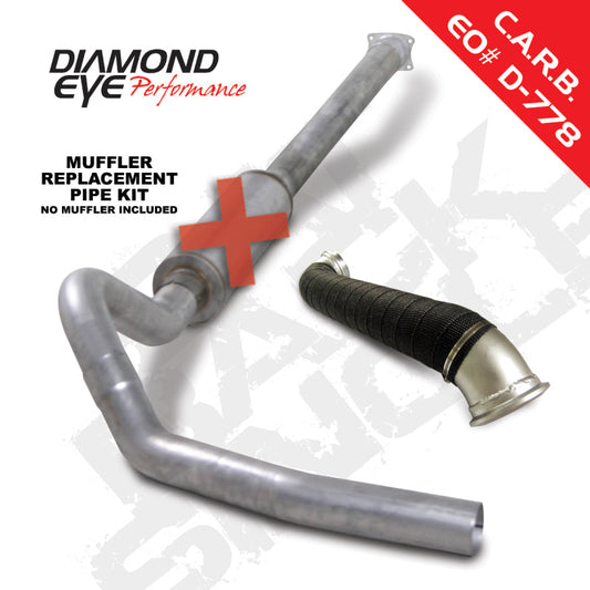 Diamond Eye KIT 4in CB MRP SGL w/ TDP AL 04-05 Chevy/GMC 6.6L Duramax 2500/3500 - Mammoth Racing -