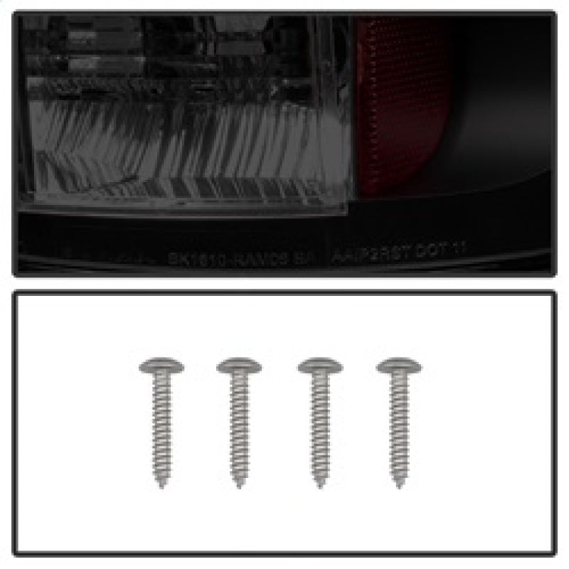 Spyder Dodge Ram 02-06 1500/Ram 2500/3500 03-06 LED Tail Light Black Smoke ALT-YD-DRAM02-LED-BSM - Mammoth Racing -