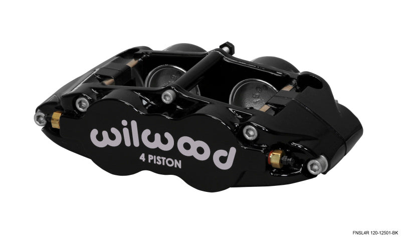 Wilwood Caliper-Narrow Superlite 4R - Black 1.75/1.75in Pistons 1.25in Disc - Mammoth Racing -