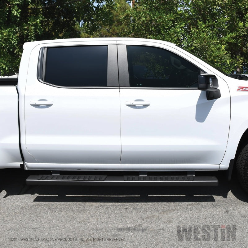 Westin 2019 Chevrolet Silverado/Sierra 1500 Crew Cab R7 Nerf Step Bars - Black - Mammoth Racing -